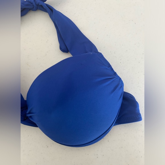Apt.9 blue bikini Top shell push up Size Medium - Picture 5 of 16